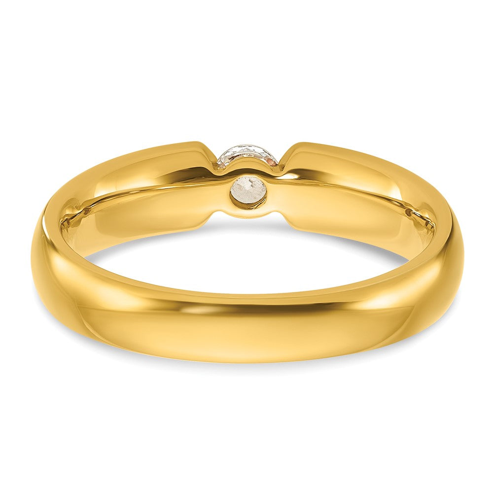 14k Men's 1/4 carat Diamond Complete Ring