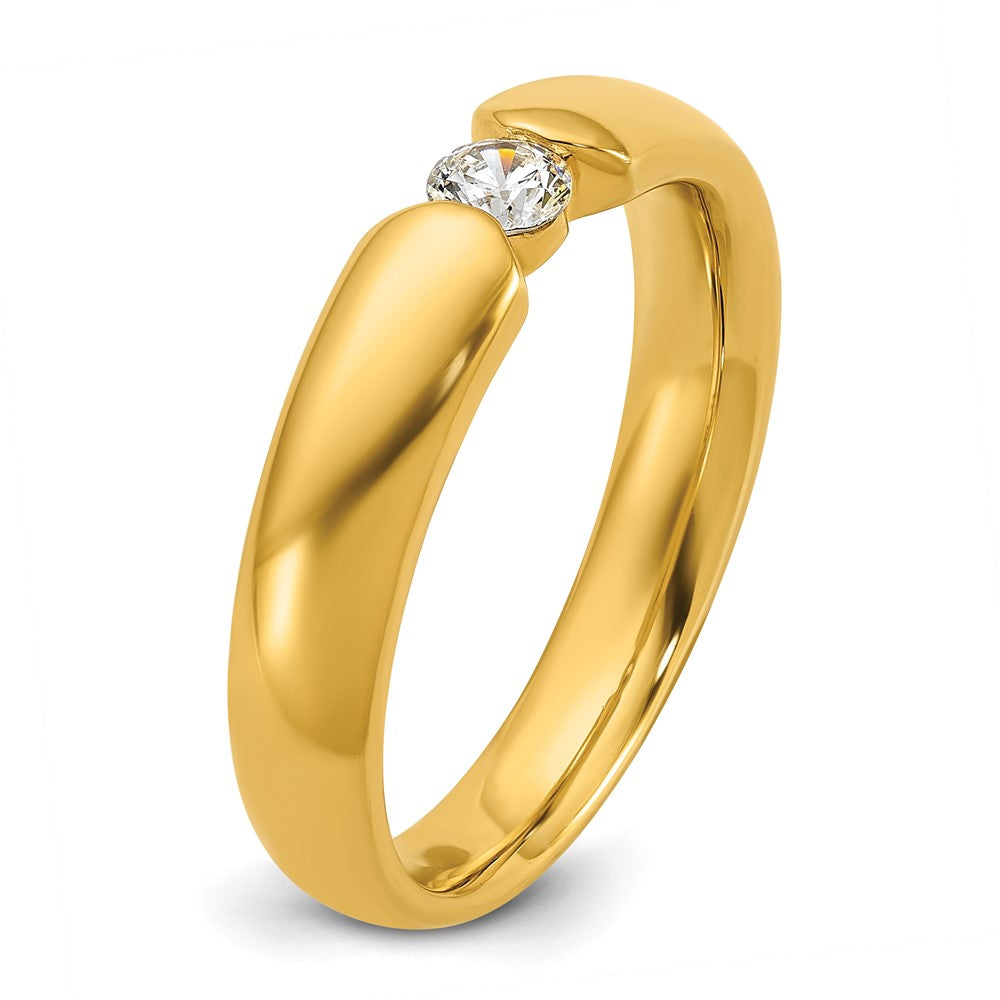14k Men's 1/4 carat Diamond Complete Ring