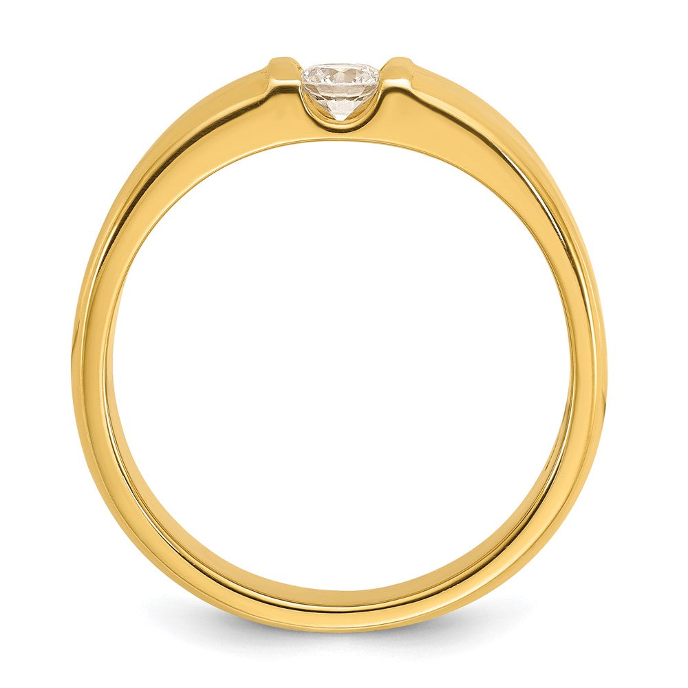 14k Men's 1/4 carat Diamond Complete Ring