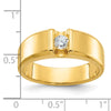 14k Men's 1/4 carat Diamond Complete Ring
