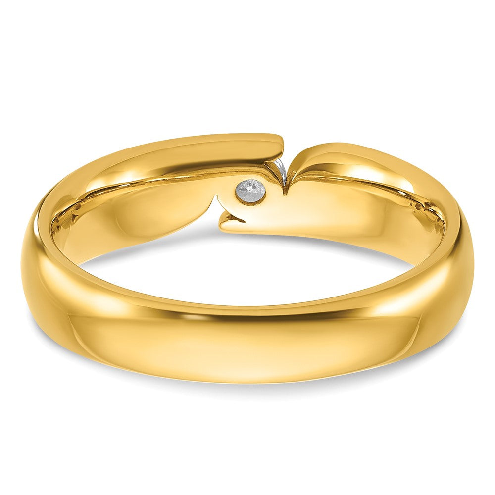 14k Men's 1/4 carat Diamond Complete Ring