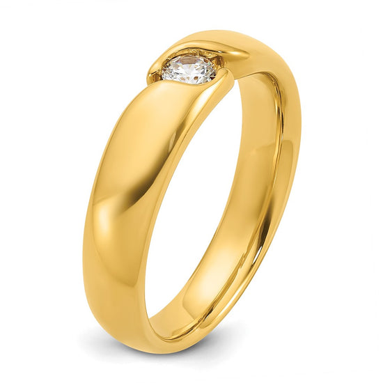 14k Men's 1/4 carat Diamond Complete Ring