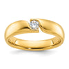 14k Men's 1/4 carat Diamond Complete Ring