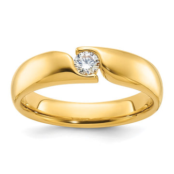 14k Men's 1/4 carat Diamond Complete Ring
