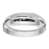 IBGoodman 14k White Gold Men's Polished and Satin 5-Stone 1/4 Carat AA Quality Diamond Ring