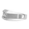 IBGoodman 14k White Gold Men's Polished and Satin 5-Stone 1 Carat AA Quality Diamond Ring