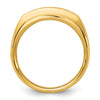 14k IBGoodman Men's Polished and Satin 5-Stone Ring Mounting