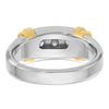 14k Two-tone IBGoodman Men's Polished 3-Stone Ring Mounting