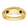 14k Two-tone 1/6 carat Lab Grown Diamond VS/SI+ G+ Complete Polished Men's Ring
