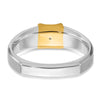 14k Two-tone Men's 1/2 carat Diamond Complete Ring