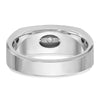 IBGoodman 14k White Gold Men's Polished and Satin 5-Stone 1/2 Carat AA Quality Diamond Ring