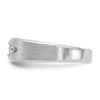 IBGoodman 14k White Gold Men's Polished and Satin 5-Stone 1/4 Carat AA Quality Diamond Ring