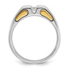 10k Two-Tone Fancy Ring Mounting