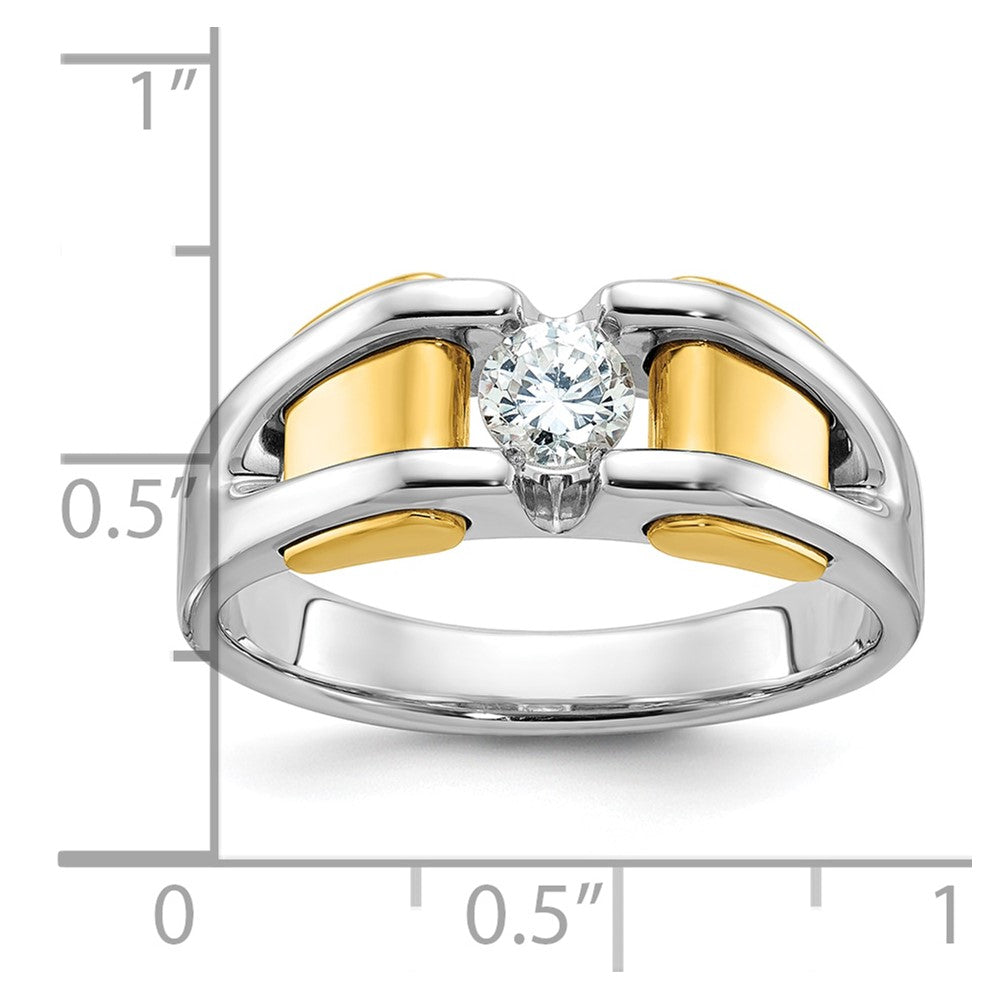 10k Two-Tone Fancy Ring Mounting