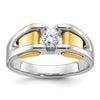 10k Two-Tone Fancy Ring Mounting
