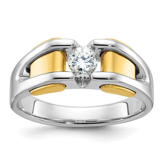14k Two-tone IBGoodman Men's Diamond Ring Mounting
