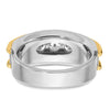 14k Two-tone IBGoodman Men's Polished 7-Stone Ring Mounting