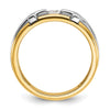 Gold Men's Diamond Cross Rings