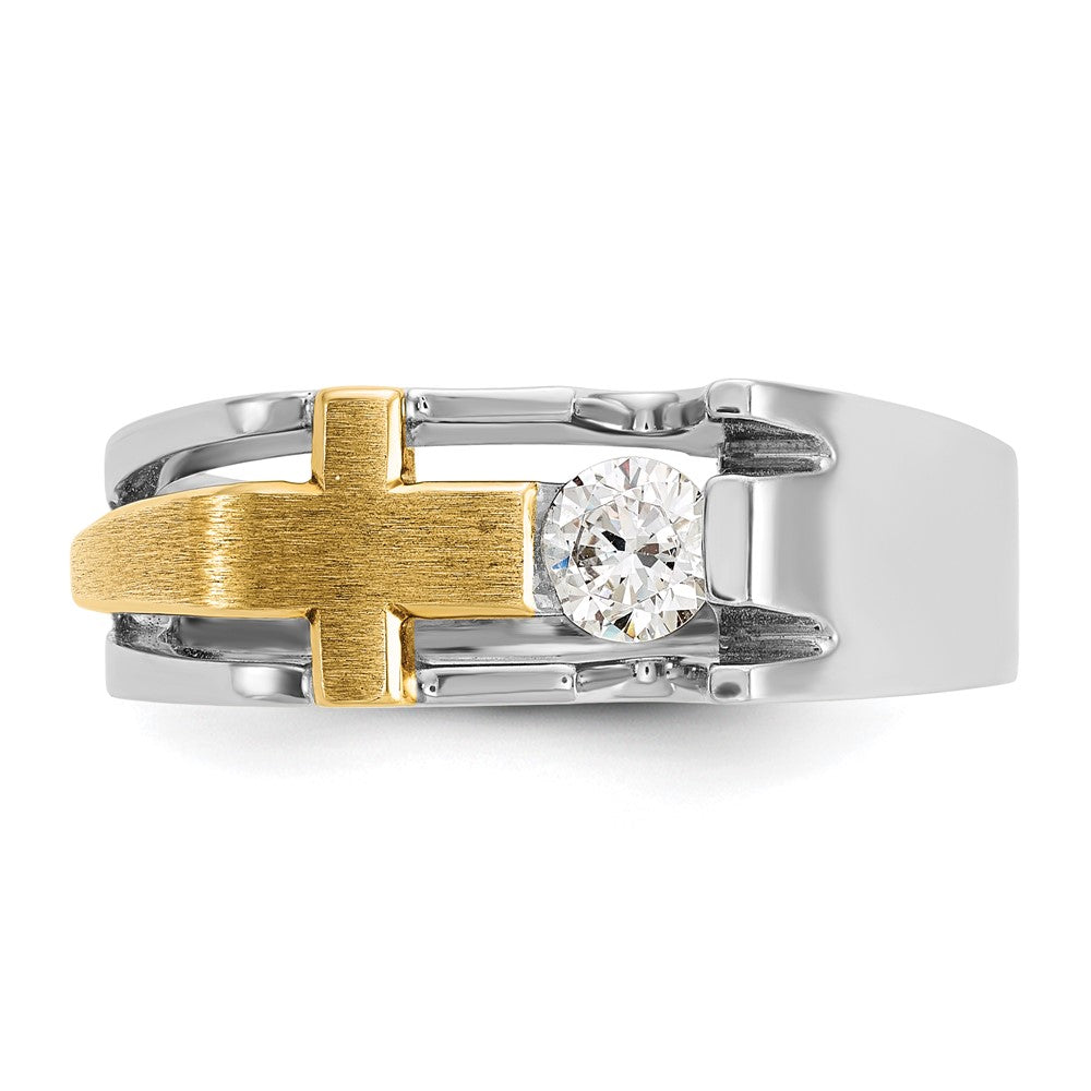 Men's Diamond Cross Rings