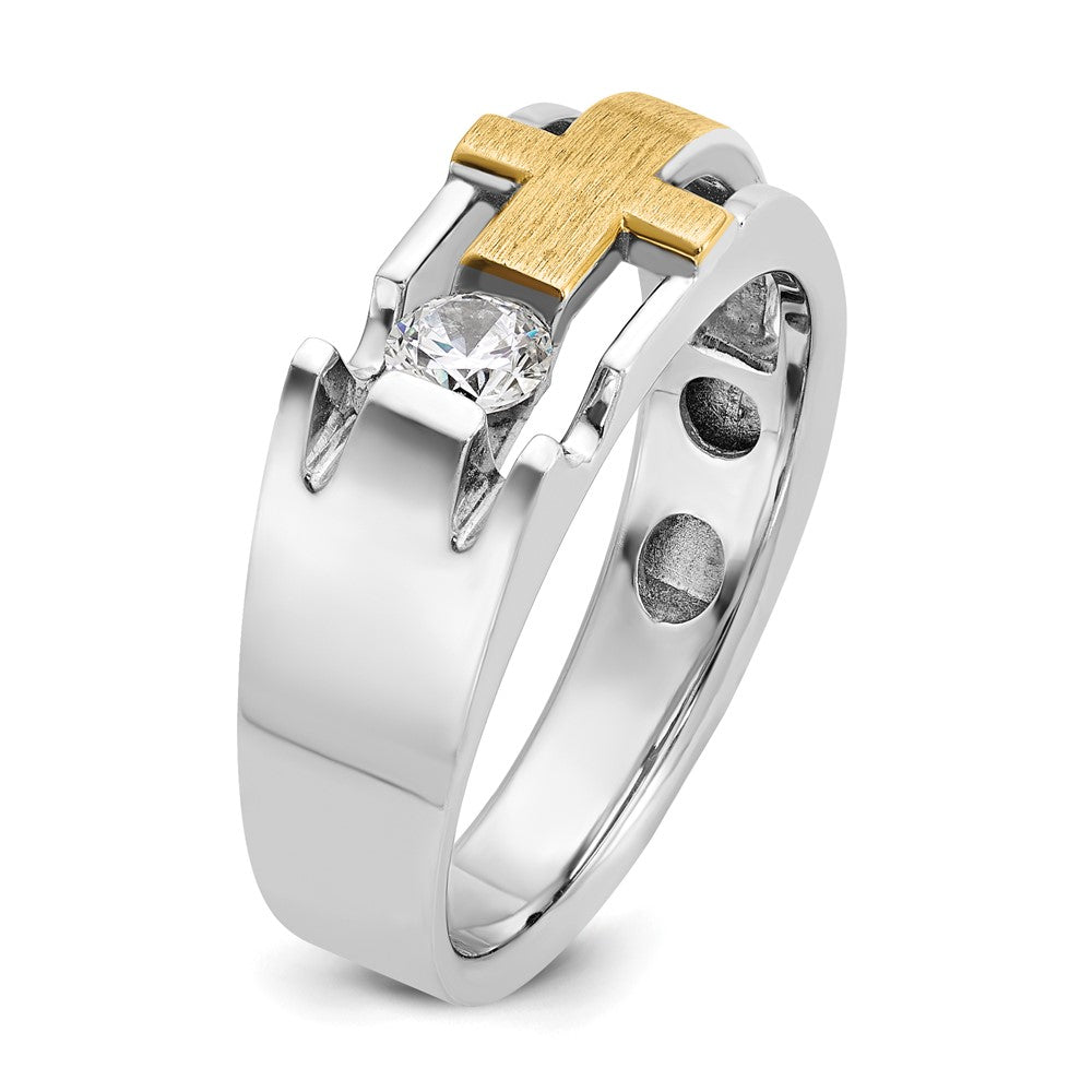 Men's Diamond Cross Rings