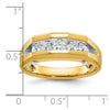 10k Two-tone Men's Polished and Satin 5-Stone 1/2 Carat A Quality Diamond Ring