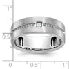 14k White Gold IBGoodman Men's Polished and Satin Ring Mounting
