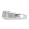 14k White Gold IBGoodman Men's Polished and Satin Diamond Ring Mounting