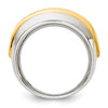14k Two-tone IBGoodman Men's Polished 5-Stone Ring Mounting