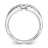 14k White Gold Men's 3/4 carat Diamond Complete Ring