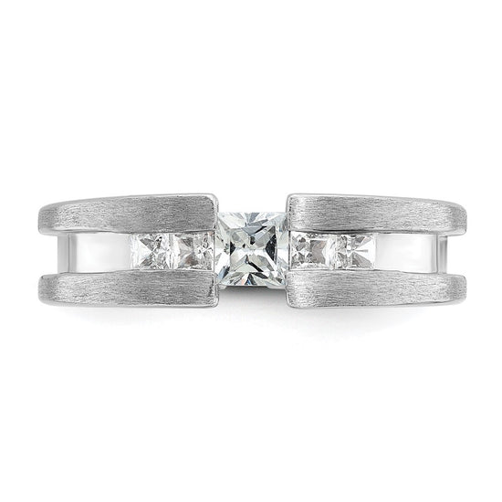 14k White Gold IBGoodman Men's Diamond Ring Mounting