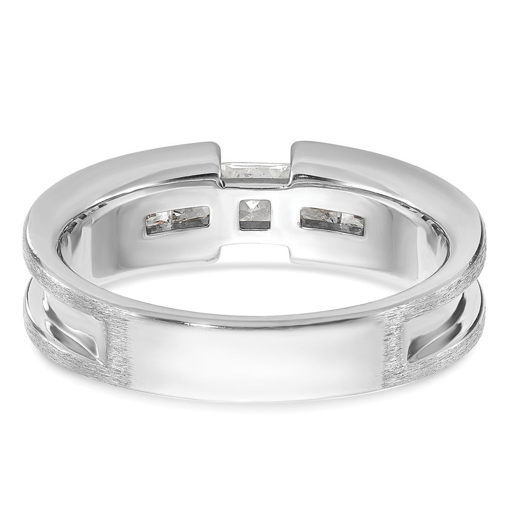 14k White Gold IBGoodman Men's Diamond Ring Mounting