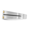 14k Two-tone IBGoodman Men's Polished and Satin Diamond Ring Mounting