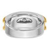 14k Two-tone IBGoodman Men's Polished 7-Stone Ring Mounting