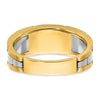 IBGoodman 14k Two-tone 1/4 carat Lab Grown Diamond VS/SI+ G+ Complete Three Stone Men's Ring
