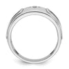 14k Two-tone IBGoodman Men's Polished and Cut-Out Ring Mounting