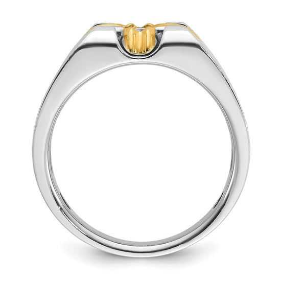 14k Two-tone IBGoodman Men's Diamond Ring Mounting