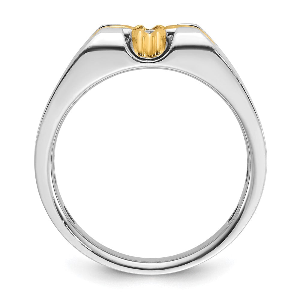 14k Two-tone IBGoodman Men's Diamond Ring Mounting