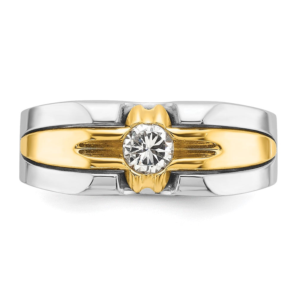 14k Two-tone IBGoodman Men's Diamond Ring Mounting