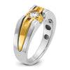 14k Two-tone IBGoodman Men's Diamond Ring Mounting