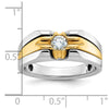 14k Two-tone IBGoodman Men's Diamond Ring Mounting