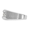 14k White Gold Men's Polished and Satin 5-Stone 1 Carat AA Quality Diamond Ring