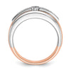 14k Two-tone White/Rose Gold IBGoodman Men's Diamond Ring Mounting