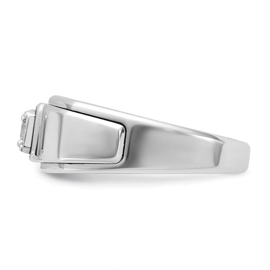 10k White Gold IBGoodman Men's Diamond Complete Ring