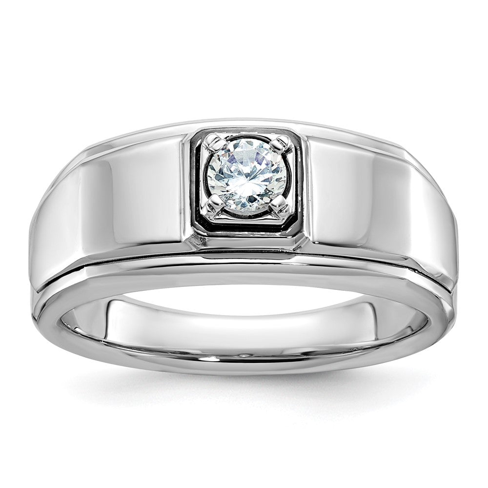 10k White Gold IBGoodman Men's Diamond Complete Ring