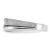 14k White Gold with Black Rhodium 1/4 carat Lab Grown Diamond VS/SI+ G+ Complete Polished Satin and Grooved Men's Ring