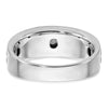 14k White Gold 1/3 carat Lab Grown Diamond VS/SI+ G+ Complete Polished and Grooved Men's Ring