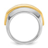 14k Two-tone IBGoodman Men's Polished 5-Stone Ring Mounting