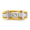 Gold Men's Diamond Cross Rings