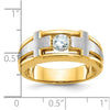 Gold Men's Diamond Cross Rings