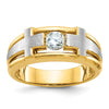 Gold Men's Diamond Cross Rings